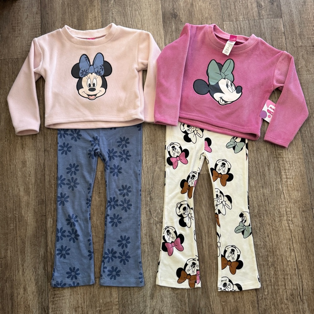 Toddler Girls Minnie Mouse MicroFleece Outfits size 4T